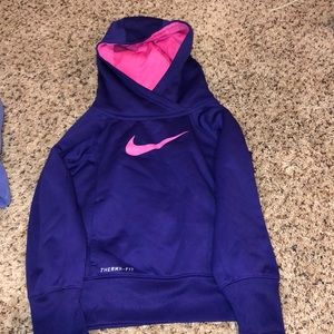 Purple and pink Nike hoodie
